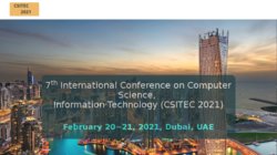 11th International Conference on Computer Science, Information Technology (CSITEC 2025)