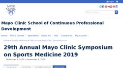 33rd Annual Mayo Clinic Symposium on Sports Medicine