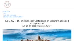 ICBCSB 2024: International Conference on Bioinformatics, Computational and Systems Biology