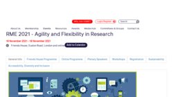 Researching Medical Education (RME) 2021 Conference - Agility and Flexibility in Research