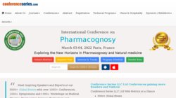 International Conference on Pharmacognosy