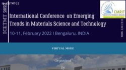 International Conference On Emerging Trends in Materials Science and Technology (ICETMT-22)