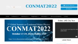 2nd Global Summit on Condensed Matter Physics (CONMAT 2022)