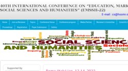 40th International Conference on Education, Marketing, Social Sciences & Humanities (EMSSH 2022)